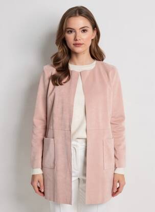 Jachete casual guler rotund roz BETTY BARCLAY femeie