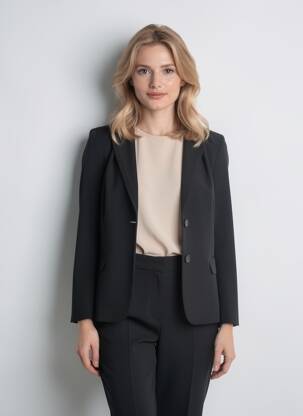 Sacou buzunare negru FRANCE RIVOIRE femeie
