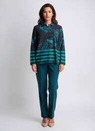 Pulover mâneci lungi mâneci lungi albastru AGATHE & LOUISE femme