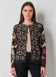 Vestă cu mâneci lungi croială cambrată negru JEI'S BY LETIZIA DENARO femme