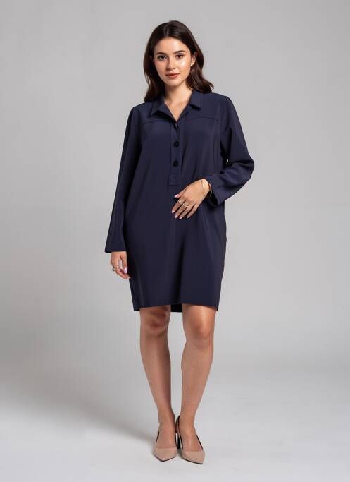 Rochie midi mâneci lungi mâneci lungi albastru LA FEE MARABOUTEE femme