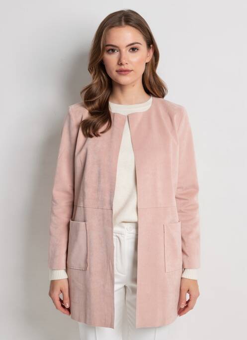 Jachete casual guler rotund roz BETTY BARCLAY femme