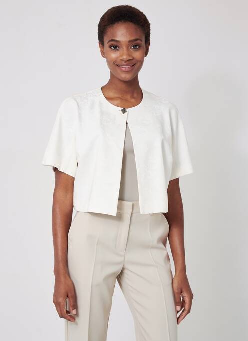 Jachete casual guler rotund alb DIANE LAURY femme