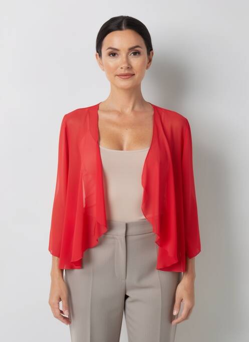 Vestă cu mâneci lungi mâneci 3/4 roșu FRANCE RIVOIRE femme