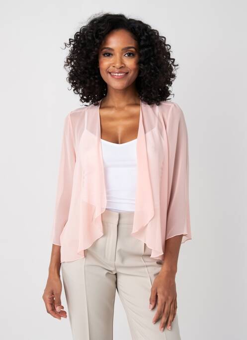 Vestă cu mâneci lungi mâneci 3/4 roz FRANCE RIVOIRE femme