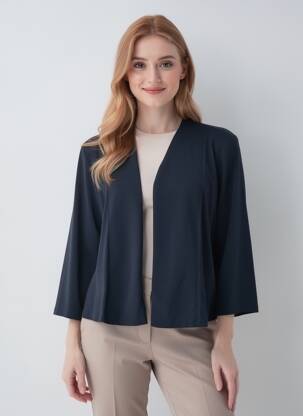 Bolero țesătură crep negru FRANCE RIVOIRE femeie