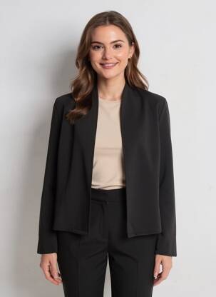Jachete casual croială cambrată negru GREGORY PAT femeie