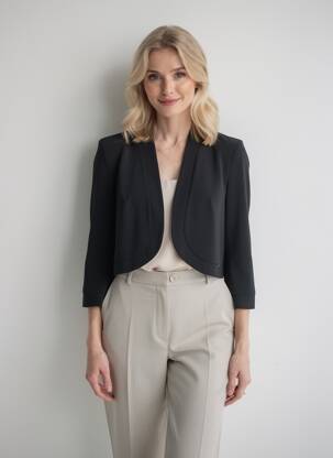 Bolero croială cambrată negru DIAMBRE femeie