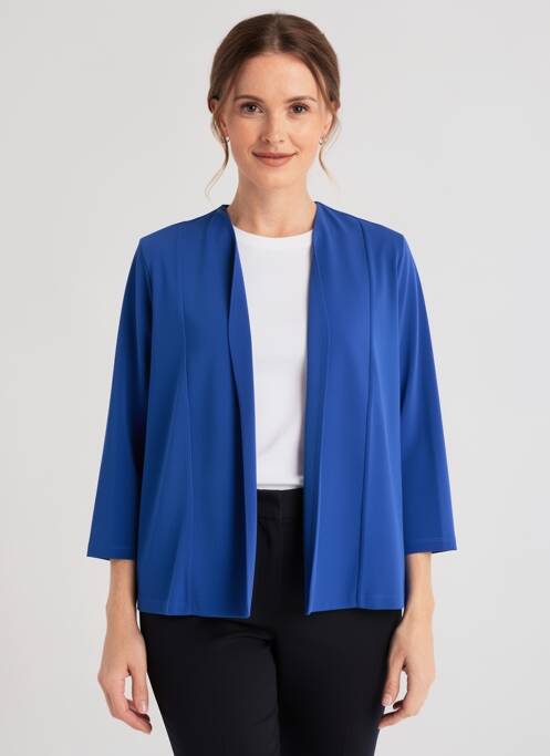 Bolero țesătură crep albastru FRANCE RIVOIRE femme