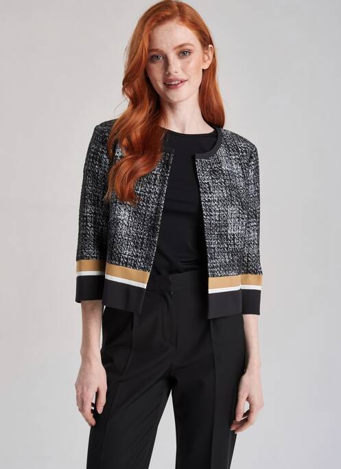 Jachete elegante guler rotund negru VERA MONT femme