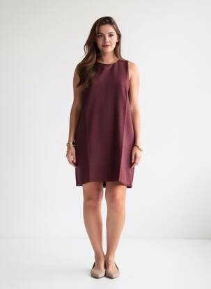 Rochie scurtă fără mâneci fără mâneci maro Y'COO femeie