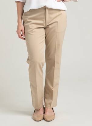 Pantalon chino închidere cu fermoar sub clapetă cu nasturi mărime normală roz QUATTRO femeie