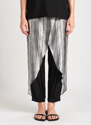 Pantalon slim elasticitate negru QUATTRO femeie