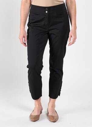 Pantalon 7/8 țesătură poplin mărime normală negru QUATTRO femeie