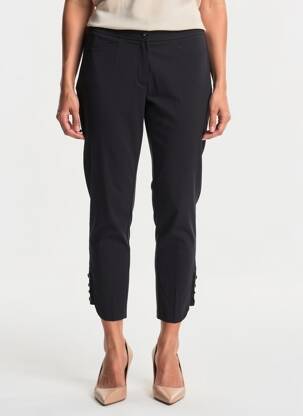 Pantalon 7/8 elasticitate mărime normală negru QUATTRO femeie