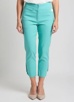 Pantalon 7/8 elasticitate mărime normală albastru QUATTRO femeie