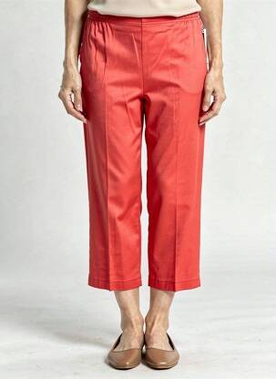 Pantalon trei sferturi elasticitate mărime normală portocalie QUATTRO femeie