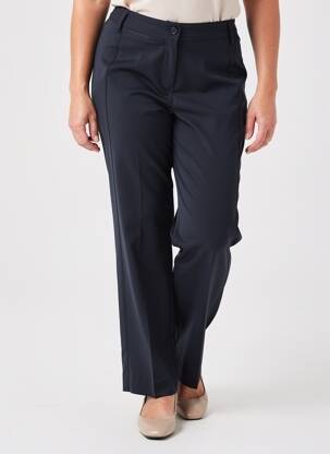 Pantalon drept închidere cu fermoar sub clapetă cu nasturi negru QUATTRO femeie
