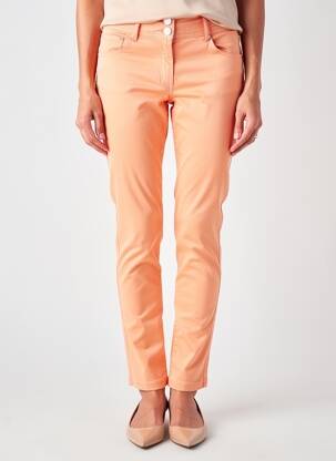 Pantalon slim buzunare portocalie QUATTRO femeie