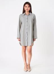 Rochie scurtă mâneci lungi mâneci lungi albastru KAFFE femme