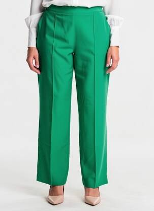 Pantalon drept elasticitate mărime normală verde JULIE GUERLANDE femeie