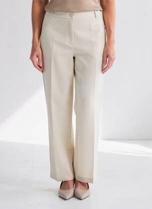 Pantalon drept elasticitate mărime normală bej DIANE LAURY femeie