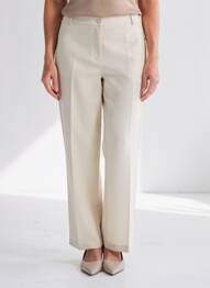 Pantalon drept elasticitate mărime normală bej DIANE LAURY femme