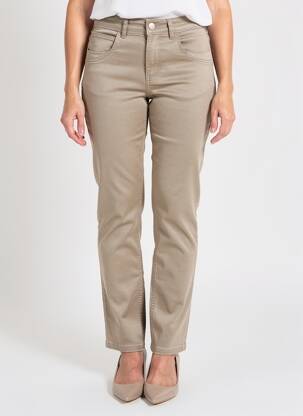 Pantalon slim elasticitate mărime normală verde PARA MI femeie