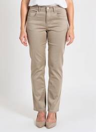 Pantalon slim elasticitate mărime normală verde PARA MI femme