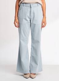 Pantalon evazat elasticitate mărime normală albastru PARA MI femme