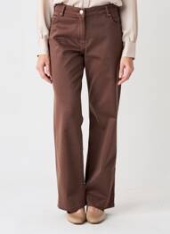 Pantalon drept elasticitate mărime normală maro JULIE GUERLANDE femme