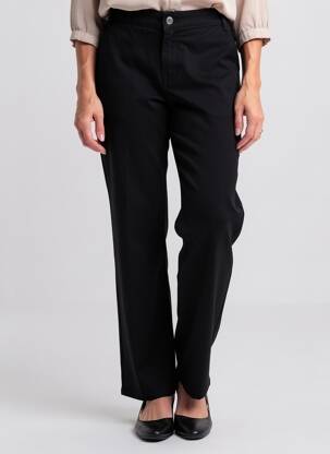 Pantalon drept elasticitate mărime normală negru DIANE LAURY femeie