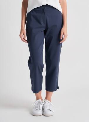 Pantalon 7/8 țesătură poplin mărime normală albastru BETTY BARCLAY femeie