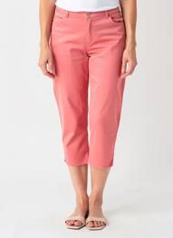 Pantalon trei sferturi elasticitate mărime normală portocaliu MERI & ESCA femme