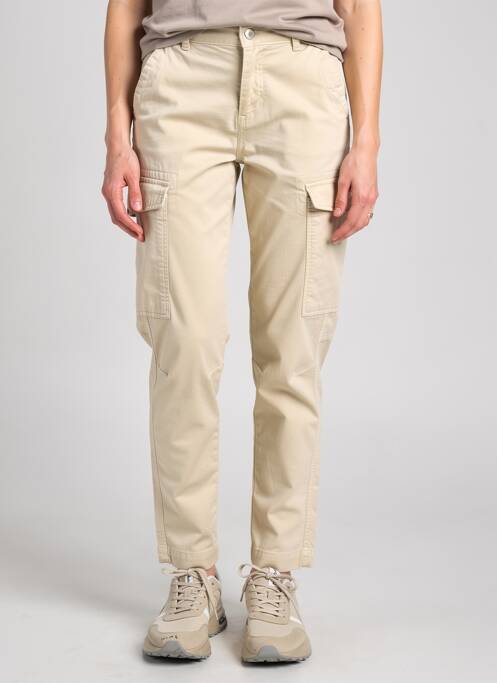 Pantalon cargo țesătură poplin mărime normală bej CO.J (CUP OF JOE) femme