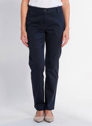 Pantalon slim țesătură poplin mărime normală albastru BETTY BARCLAY femeie