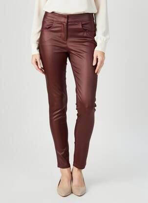 Pantalon slim elasticitate mărime normală roșu MISS FANNY femeie