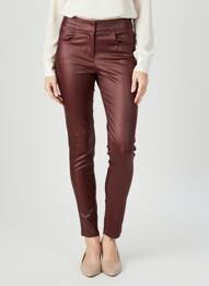 Pantalon slim elasticitate mărime normală roșu MISS FANNY femeie