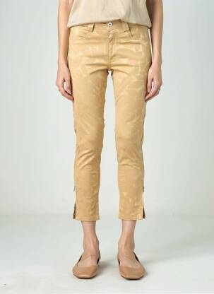 Pantalon 7/8 elasticitate mărime normală bej PARA MI femme