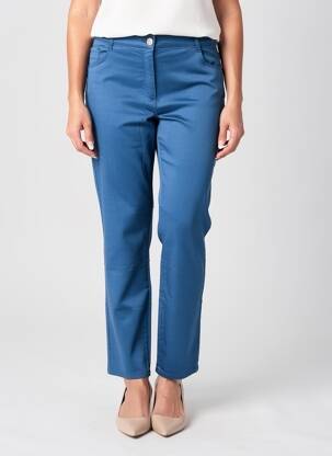 Pantalon slim elasticitate mărime normală albastru EAST DRIVE femeie