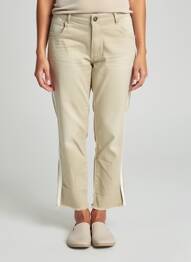 Pantalon 7/8 elasticitate mărime normală bej PARA MI femme
