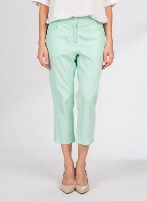 Pantalon trei sferturi elasticitate mărime normală verde ZERRES femeie