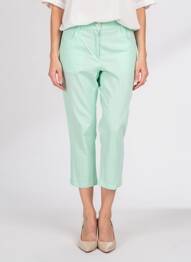 Pantalon trei sferturi elasticitate mărime normală verde ZERRES femme