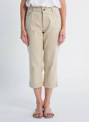 Pantalon trei sferturi mărime normală mărime normală bej PARA MI femeie