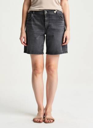 Șort țesătură denim mărime normală negru C.O.J femeie