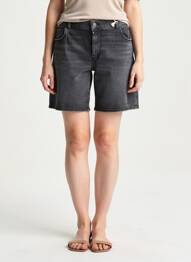 Șort țesătură denim mărime normală negru C.O.J femeie