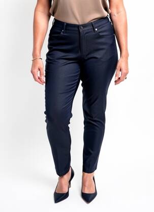 Pantalon slim talie înaltă talie înaltă albastru MARBLE femeie