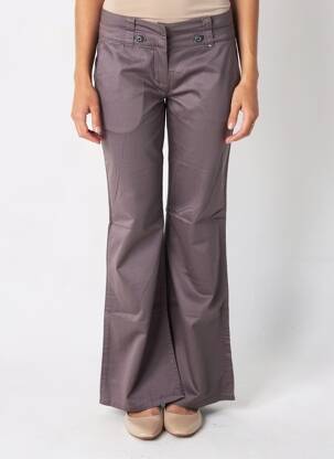 Pantalon evazat talie joasă talie joasă gri IKKS femeie