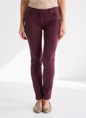 Blugi skinny elasticitate talie joasă violet KOCCA femeie