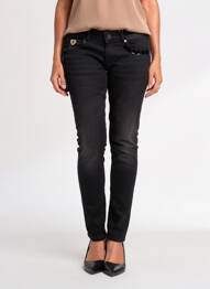 Pantalon slim buzunare negru FRACOMINA femeie